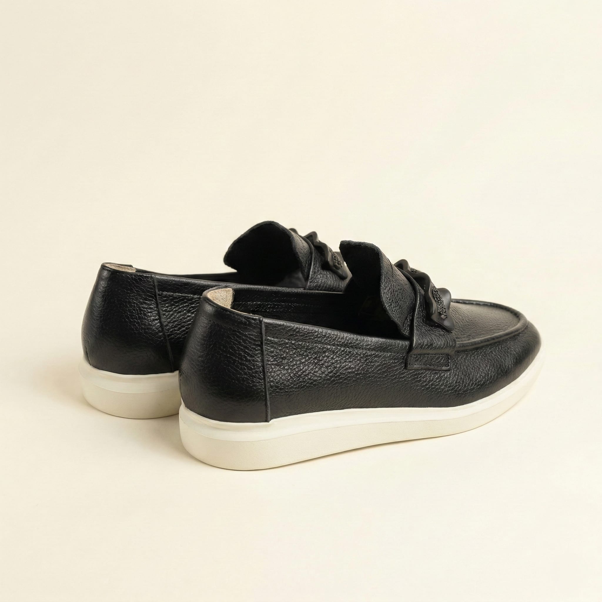 The Luxe Strap Loafer – Black view 4