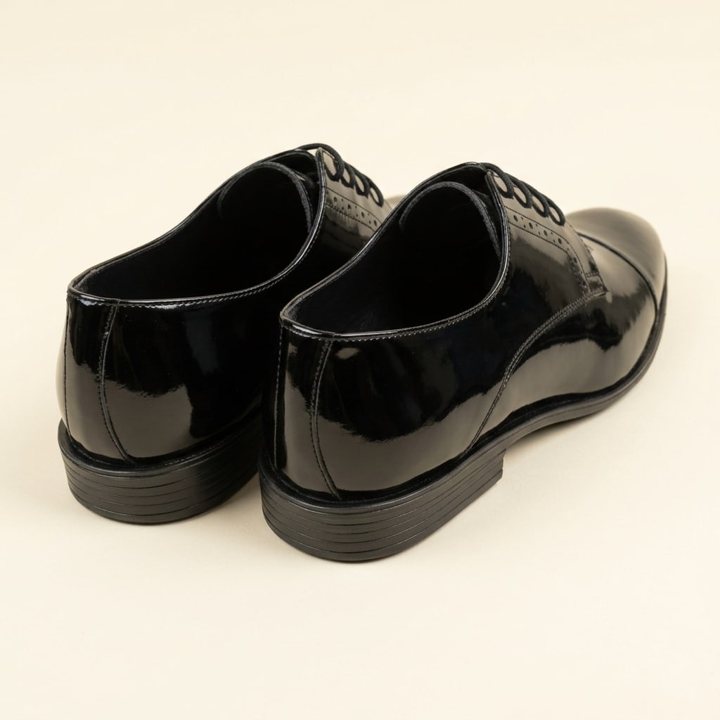 The Black Tie Patent Oxford - Classic Edition view 4