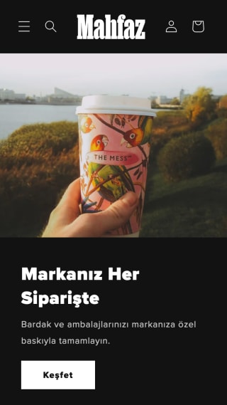 Mahfaz mobile homepage