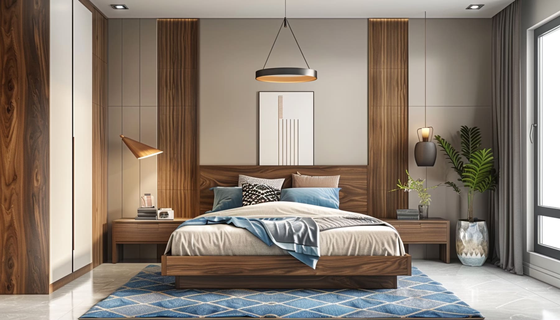 Studio Eden master bedroom — DLF Phase 5