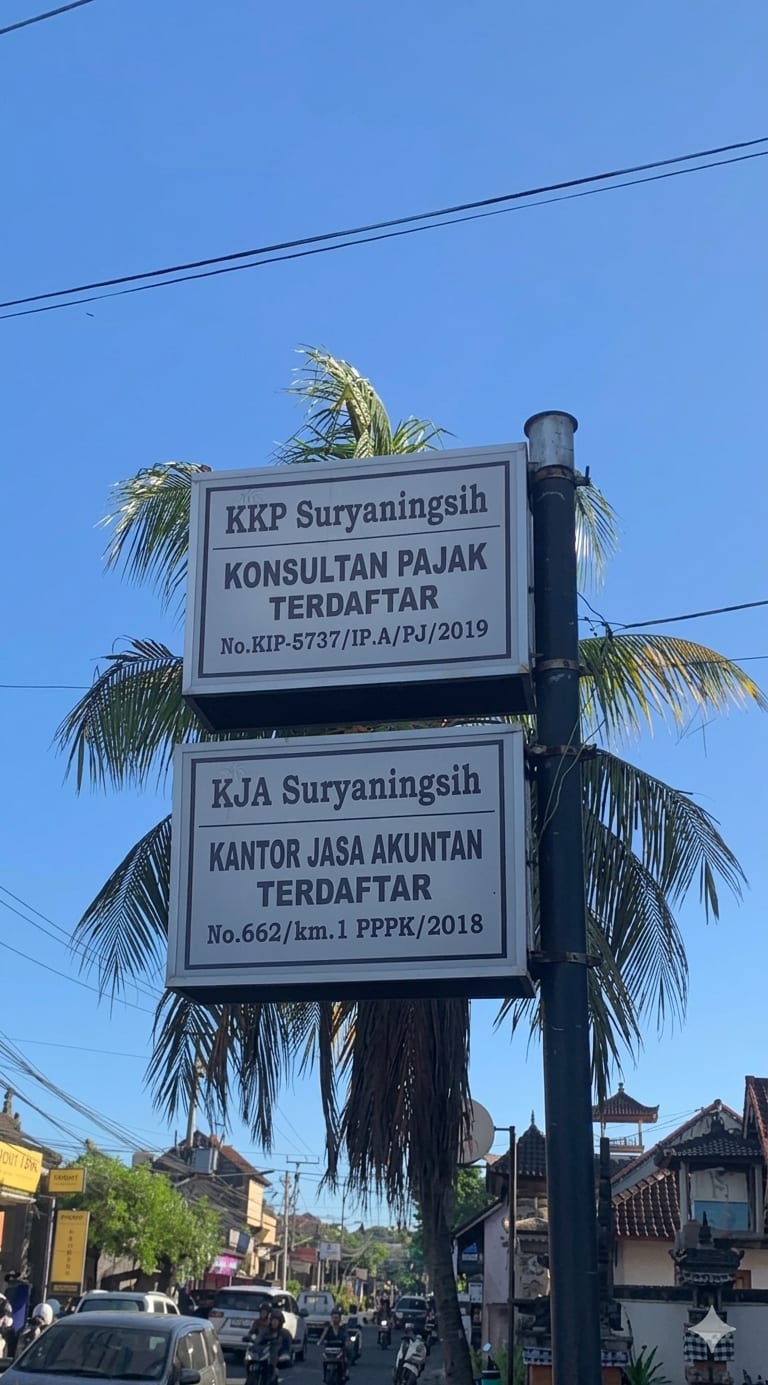 Papan nama resmi — KKP Terdaftar No. KEP-5737/IP.A/PJ/2019 & KJA Terdaftar No. 662/KM.1PPPK/2018.