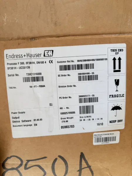 Endress+Hauser Promass F 300 Coriolis Flowmeter  - Image 3