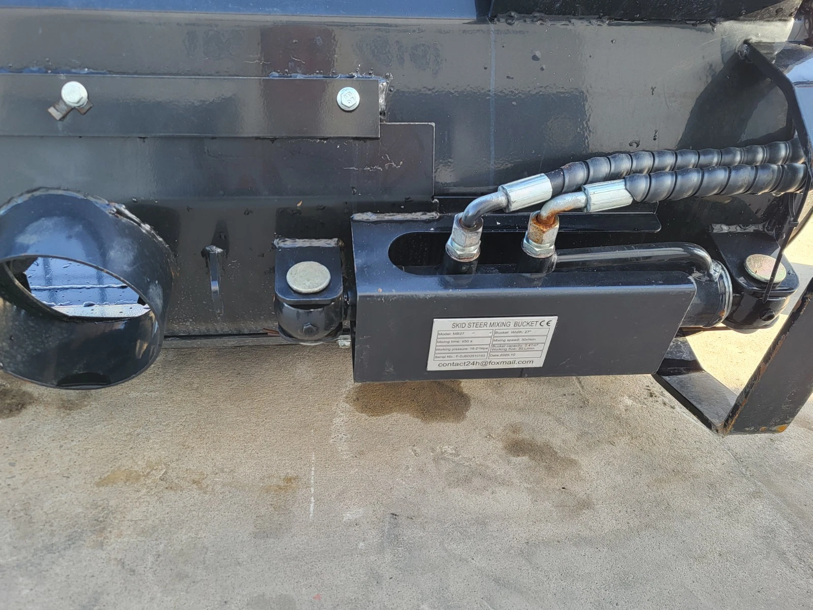 GIYI Hydraulic Concrete Mixer Attachment - Image 5