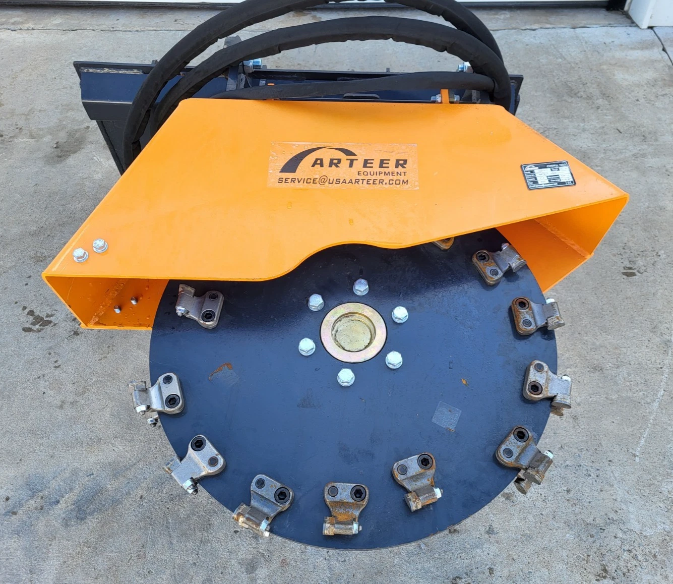 Arteer Hydraulic Transverse Stump Grinder Attachment