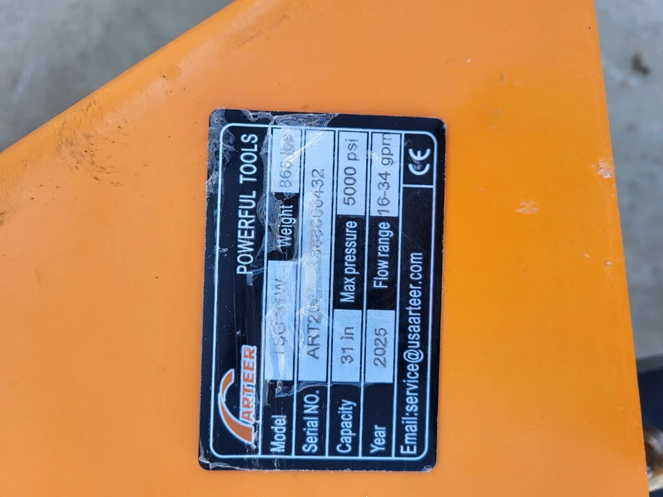 Arteer Hydraulic Transverse Stump Grinder Attachment - Image 5