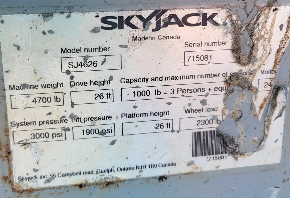 2006 Skyjack SJIII 4626 Electric Scissor Lift - Image 8