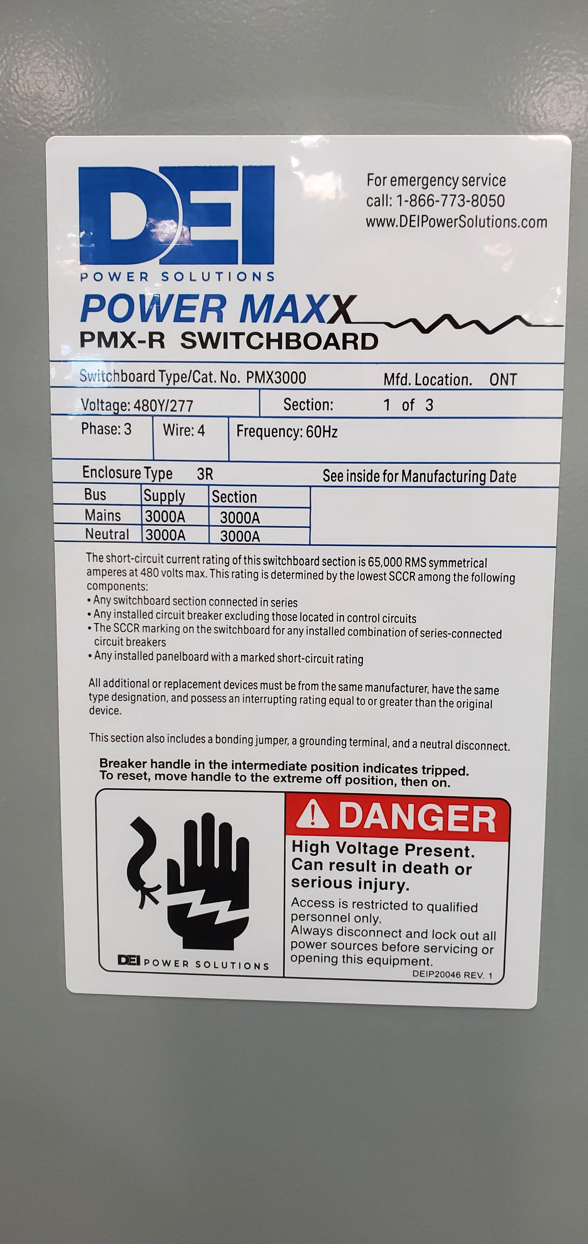 Power Maxx PMX-R Switchgear 3000 Amp - Image 4