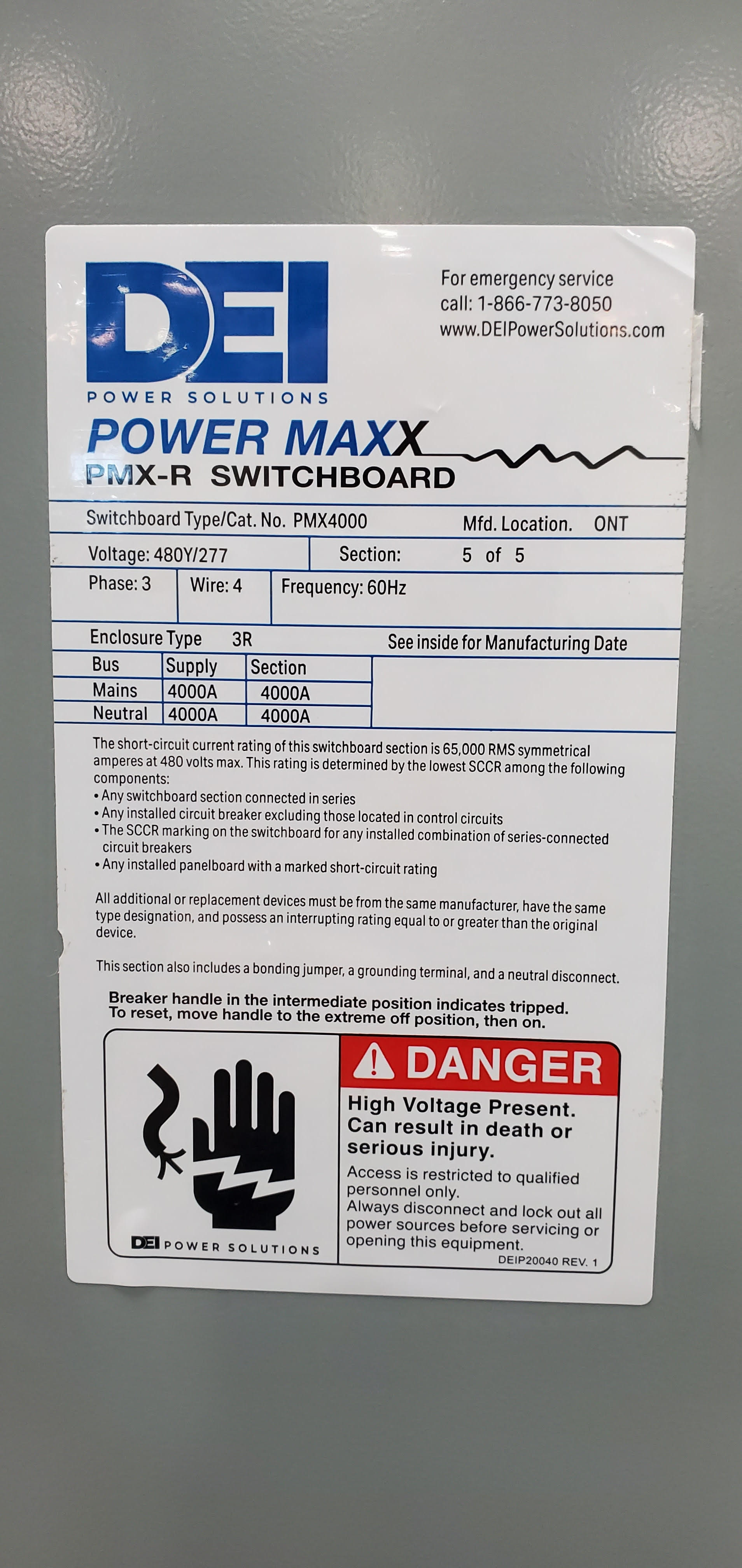 Power Maxx PMX-R Switchgear 4000 Amp - Image 4