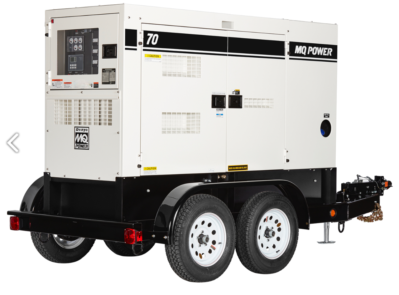 2006 Multiquip DCA70USI Trailer Mounted Diesel Generator – Tier 3