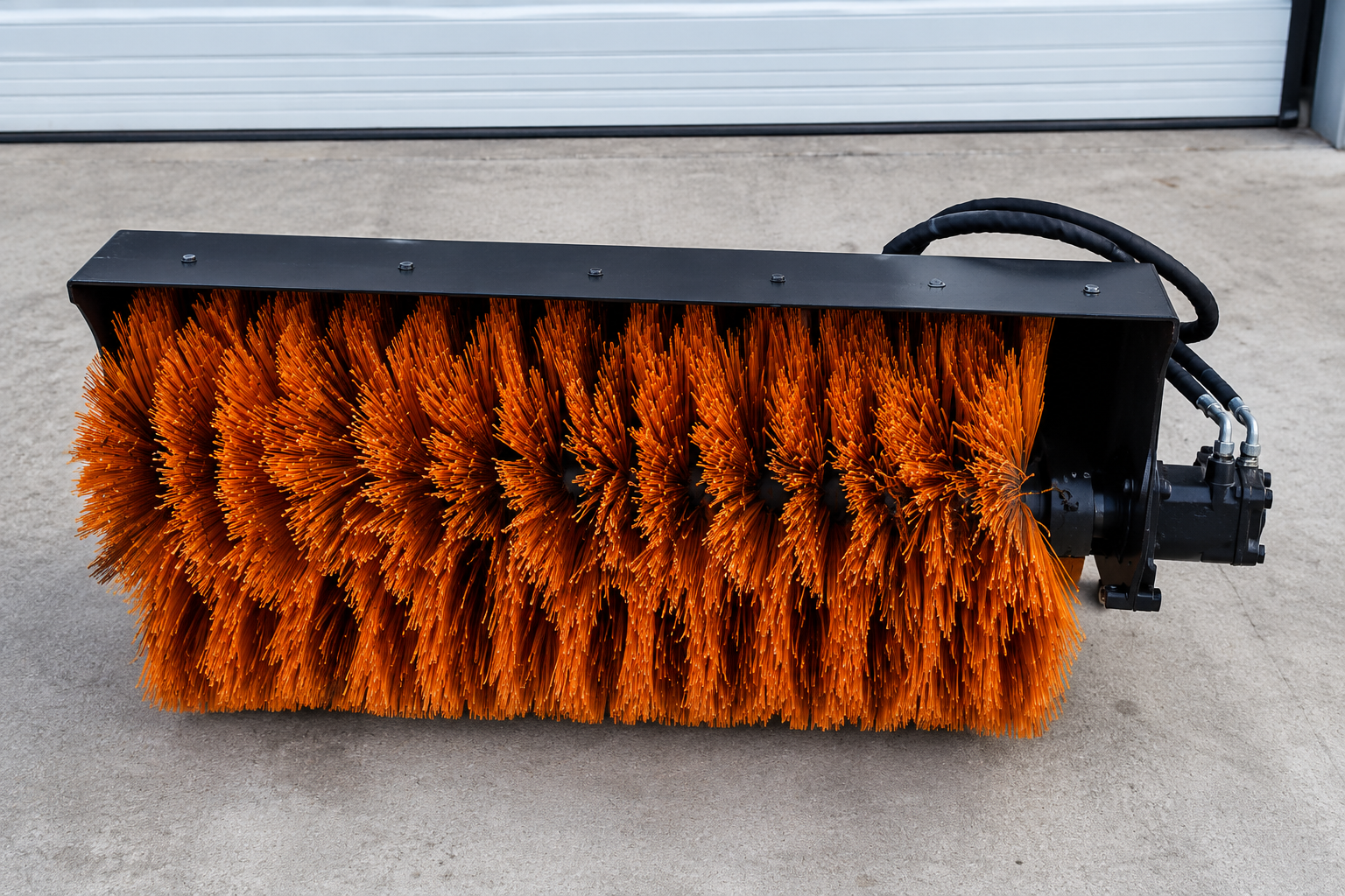 GIYI Sweeper Hydraulic Manual Angle Broom Attachment - Image 5