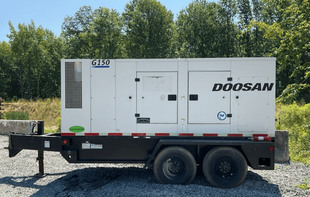 2016 Doosan G150 Trailer Mounted Diesel Generator
