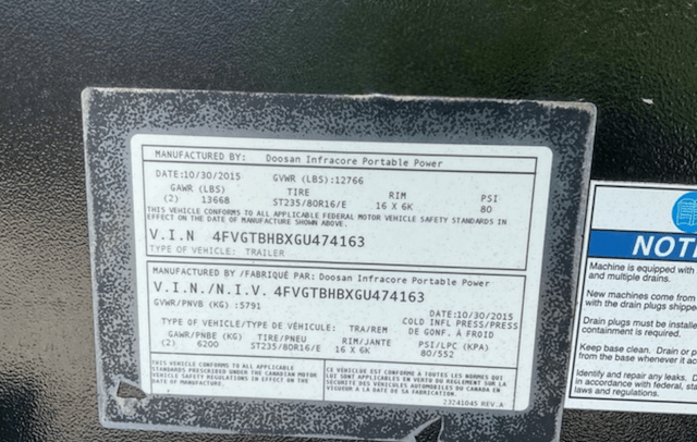 2016 Doosan G150 Trailer Mounted Diesel Generator - Image 18