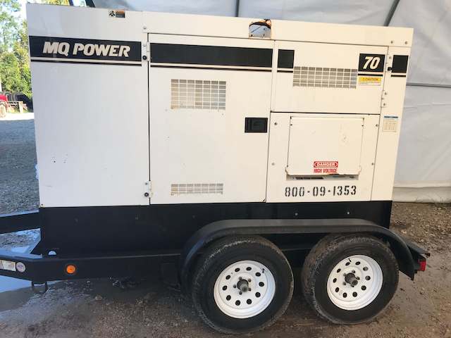 2014 Multiquip DCA70SSIU4F Trailer Mounted Diesel Generator