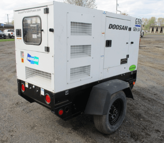 2020 Doosan G50WDO-3A Trailer Mounted Diesel Generator - Image 4
