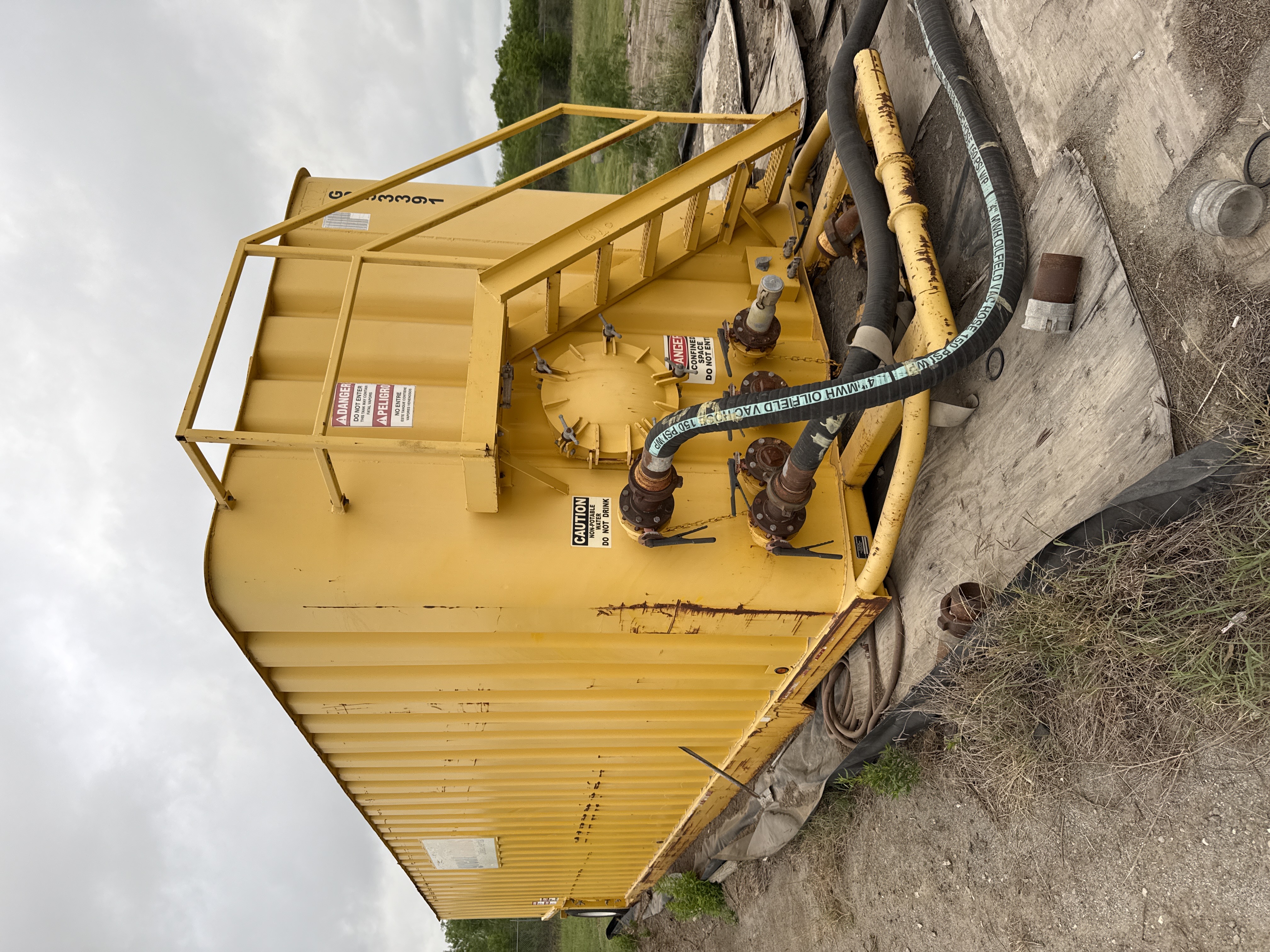 TANK, FRAC, FLAT TOP, 500BBL INT MAN - Image 2