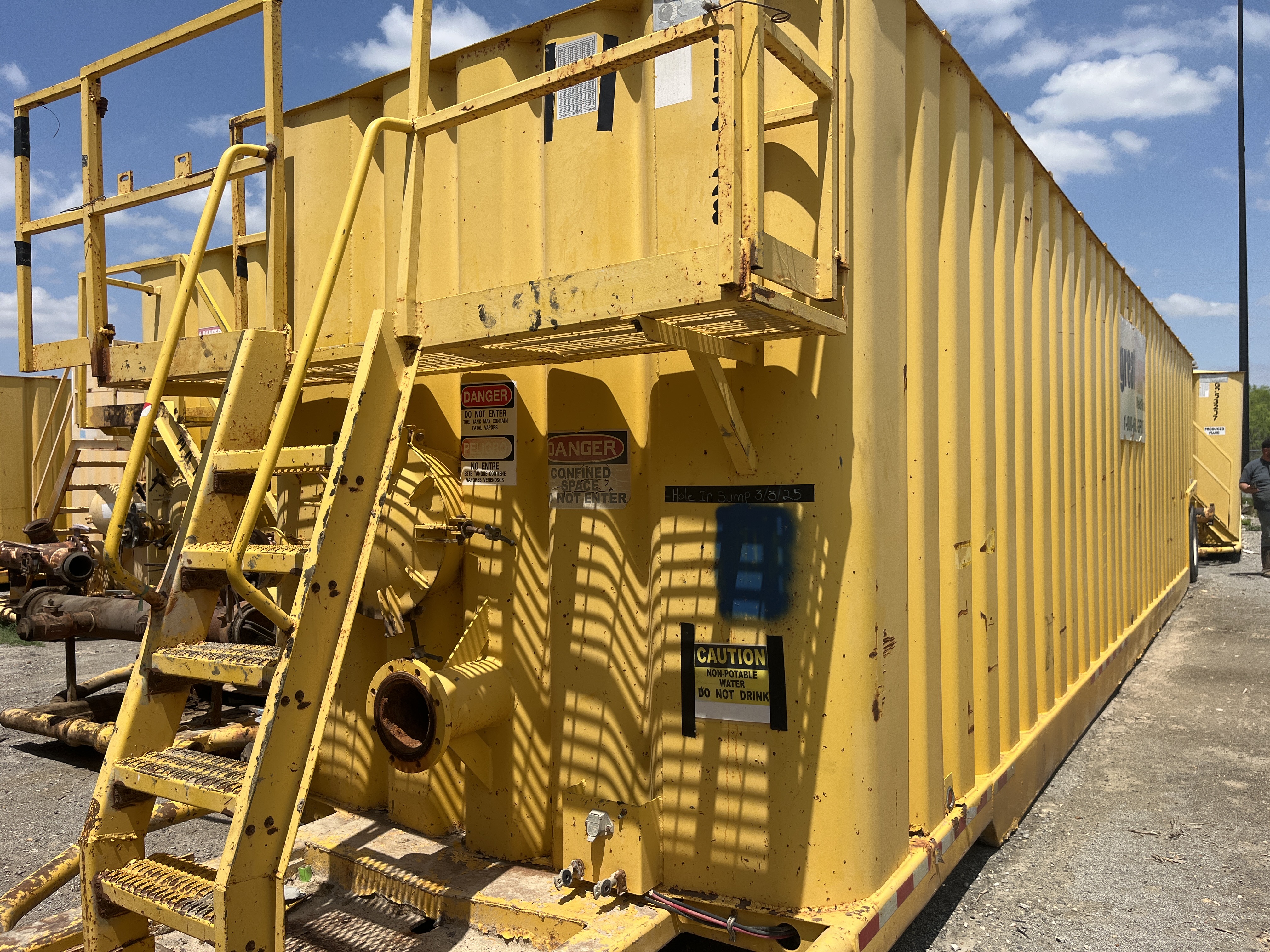 TANK, FRAC, FLAT TOP, 500BBL INT MAN - Image 2