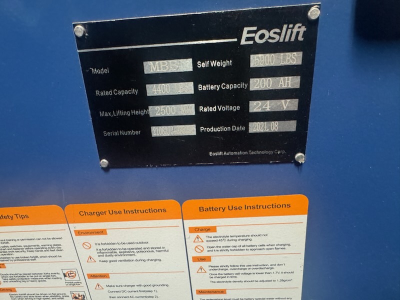 Eoslift MBB Electric Forklift - Image 6