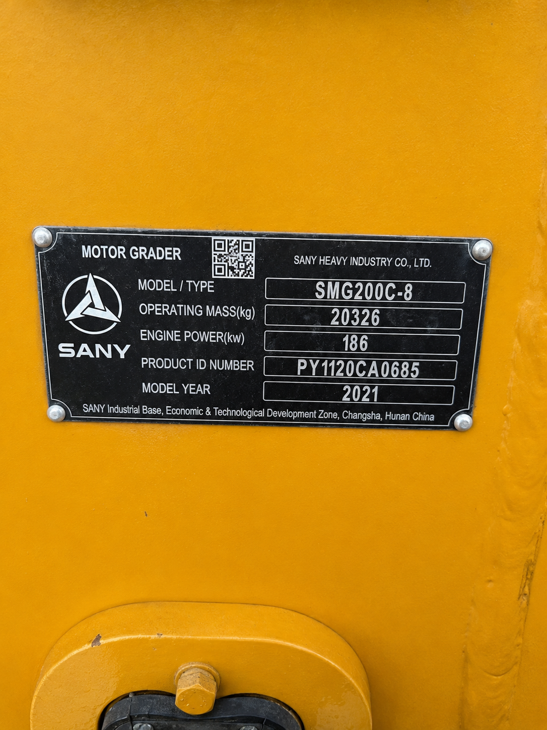 2021 Sany SMG200C-8 Motor Grader - Image 9
