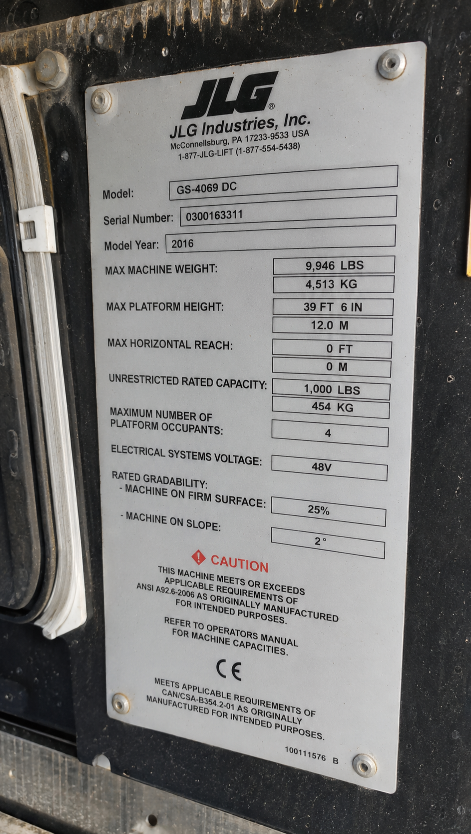 2016 Genie 4069DC 40' Rough Terrain Lift - Image 8