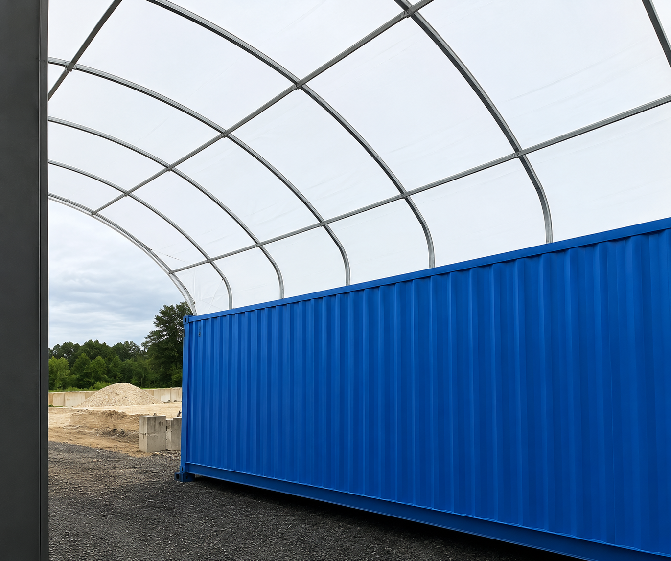 Covermore 20x20 Upgraded Canvas Container Mounted Shelter