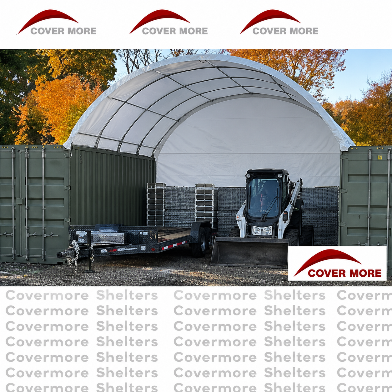 Covermore 20x20 Upgraded Canvas Container Mounted Shelter - Image 2