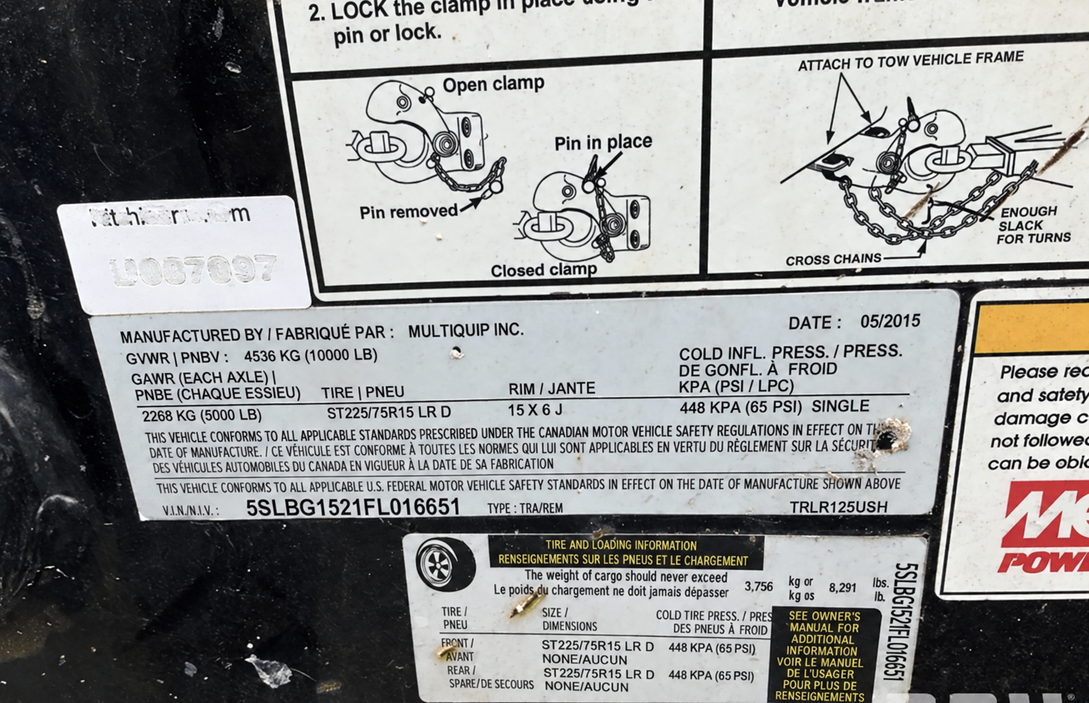 2015 Multiquip DCA125SSJU4I Trailer Mounted Used Diesel Generator - Image 17