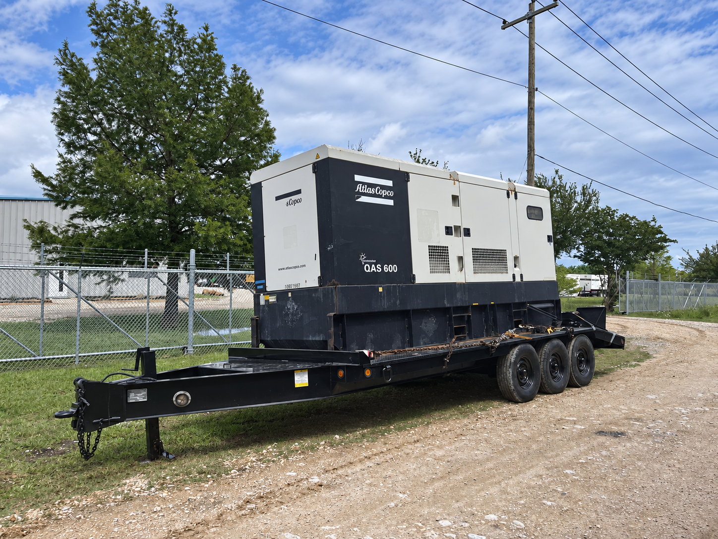 2013 Atlas Copco QAS600 Trailer Mounted Diesel Generator – Tier 2 - Image 2