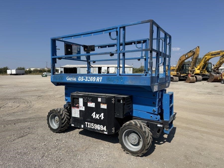 2017 Genie GS3369RT Rough Terrain Scissor Lift - Image 3