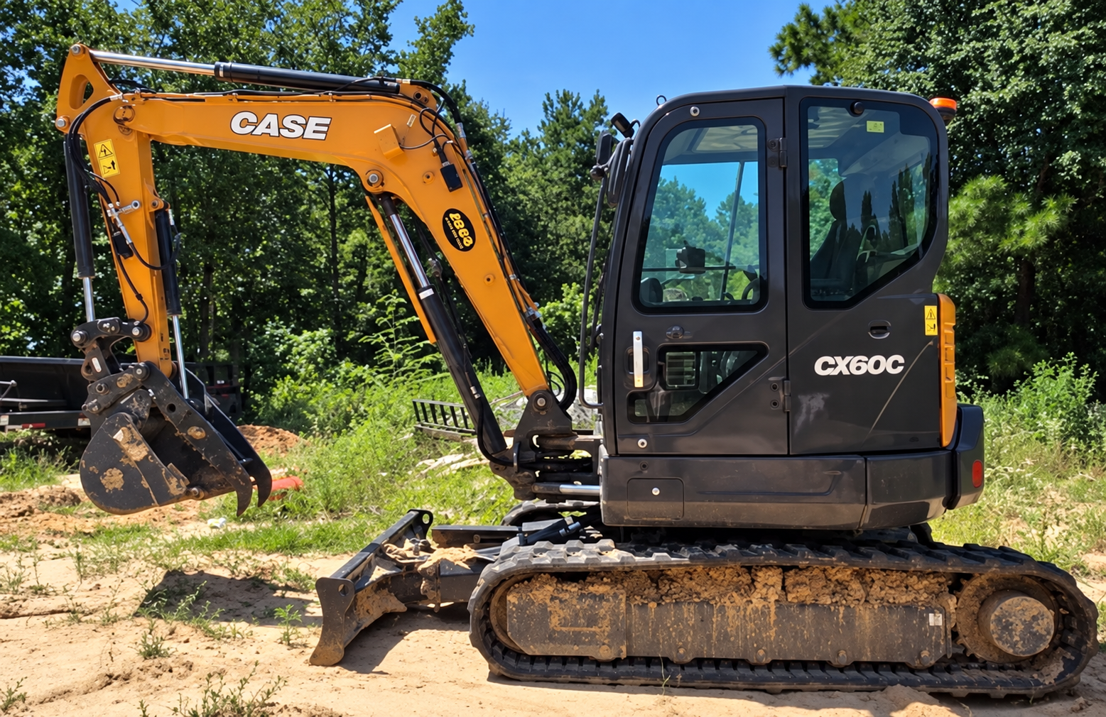2024 Case CX60C Mini Excavator - Image 3