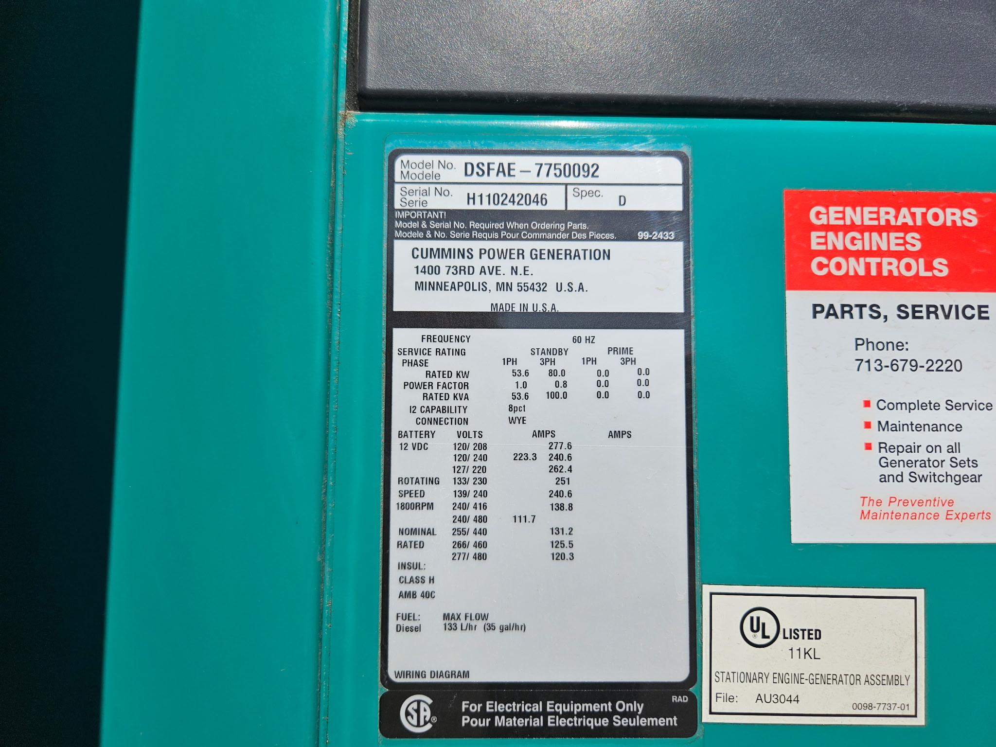 2011 Cummins Generators - Image 12