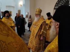 Божественная литургия в Новгороде