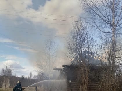 Пожар в д.Пикалиха Пестовского района ликвидирован