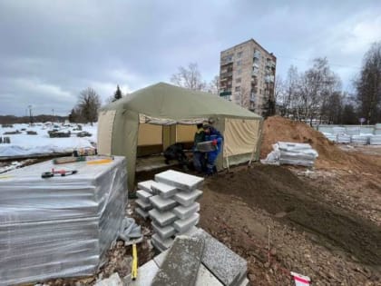 На набережной Александра Невского в Великом Новгороде строят смотровые площадки