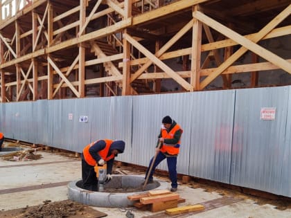 В Валдае завершаются работы по благоустройству исторического центра