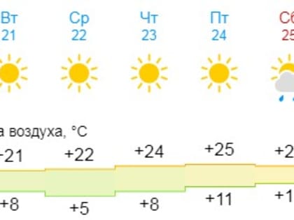 Погода для жителей Великого Новгорода, Боровичей и Старой Руссы с 20 по 26 мая