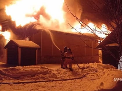 В Шарматово Новгородского района произошёл пожар