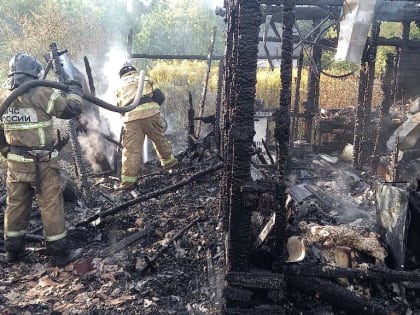 В дачном доме в Старорусском районе на пожаре погиб человек