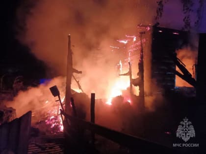Ночью в горящем доме в Холме погиб человек