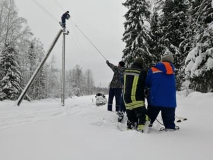 Электроснабжение в Новгородской области восстановлено после сильного ветра