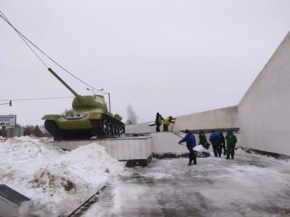 Обновленный информационный стенд установили у мемориала «Линия обороны»