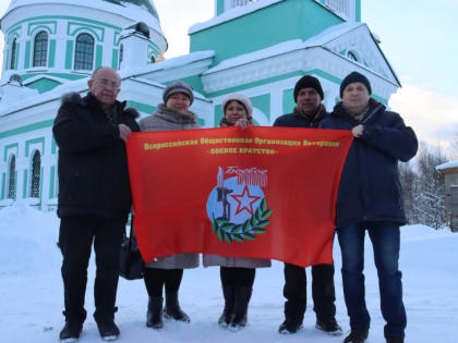 Новгородский ветеран провёл литургию в возрожденном храме