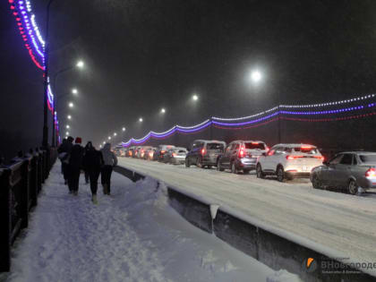Фото: снег в городе, город в снегу