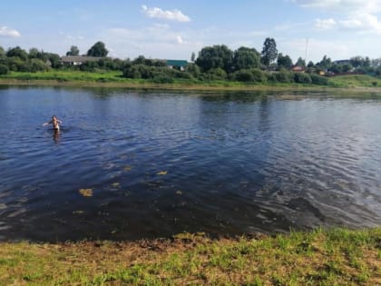 На городском пляже в Сольцах навели порядок