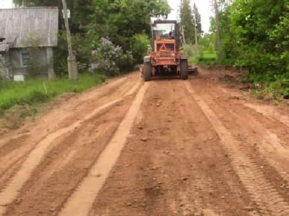 Дорожный монстр съел старую дорогу в Волотовском округе