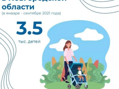 В Новгородской области родилось более 3500 детей