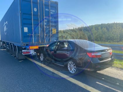 Подушки безопасности защитили водителя в момент ДТП на скоростной трассе