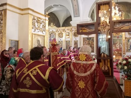 Всероссийский крестный ход с копией чудотворного Годеновского креста прибыл в Великий Новгород