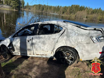 В Ленинградской области утонул автомобиль, в котором находились пятеро подростков