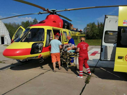 В Новгородской области благодаря санавиации удалось спасти 57 жизней