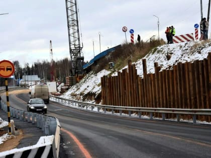 В Пестове завершено строительство временного моста
